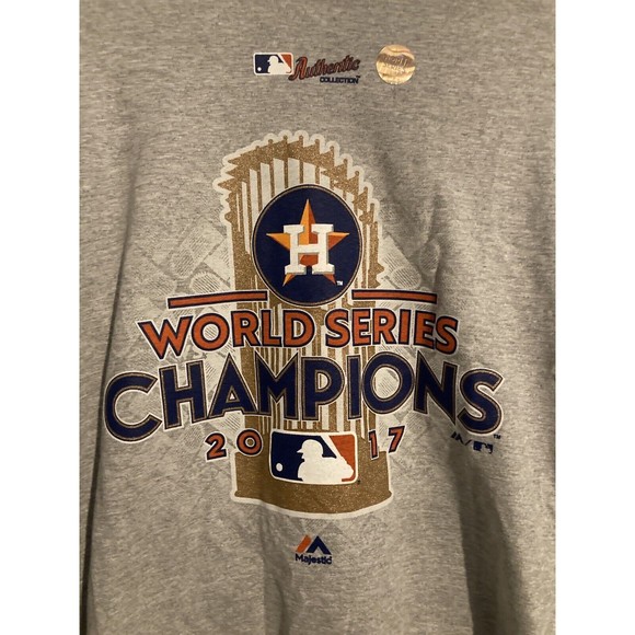 Houston Astros Majestic Men's 2017 World Series Champions Locker Room T-Shirt M - Picture 3 of 7